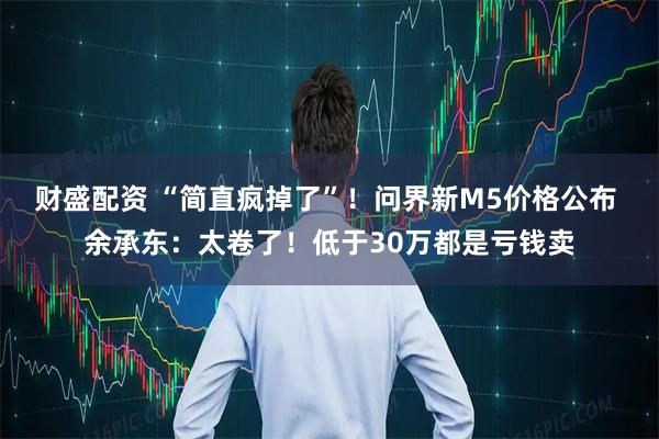 财盛配资 “简直疯掉了”！问界新M5价格公布 余承东：太卷了！低于30万都是亏钱卖